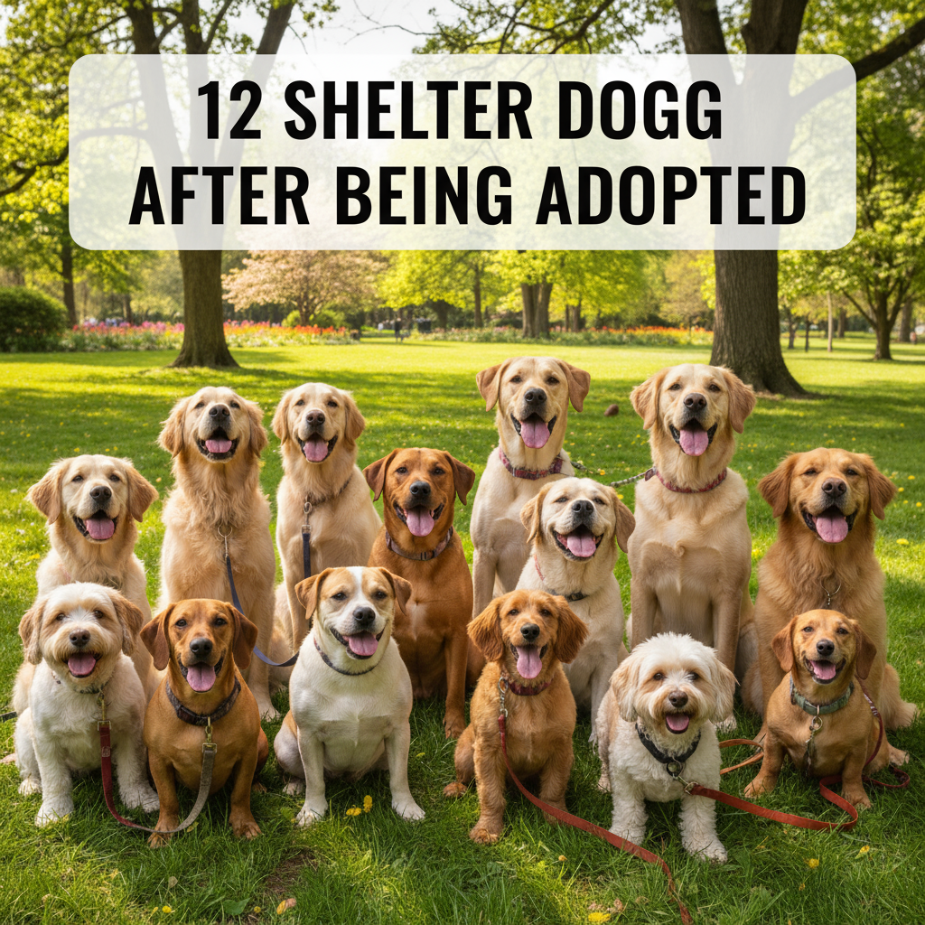 12 Shelter Dogs Smiling After Being Adopted cover image 2155